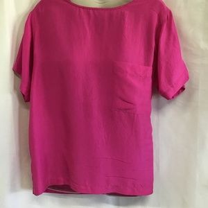 Pink silk blouse - CA Lana size medium